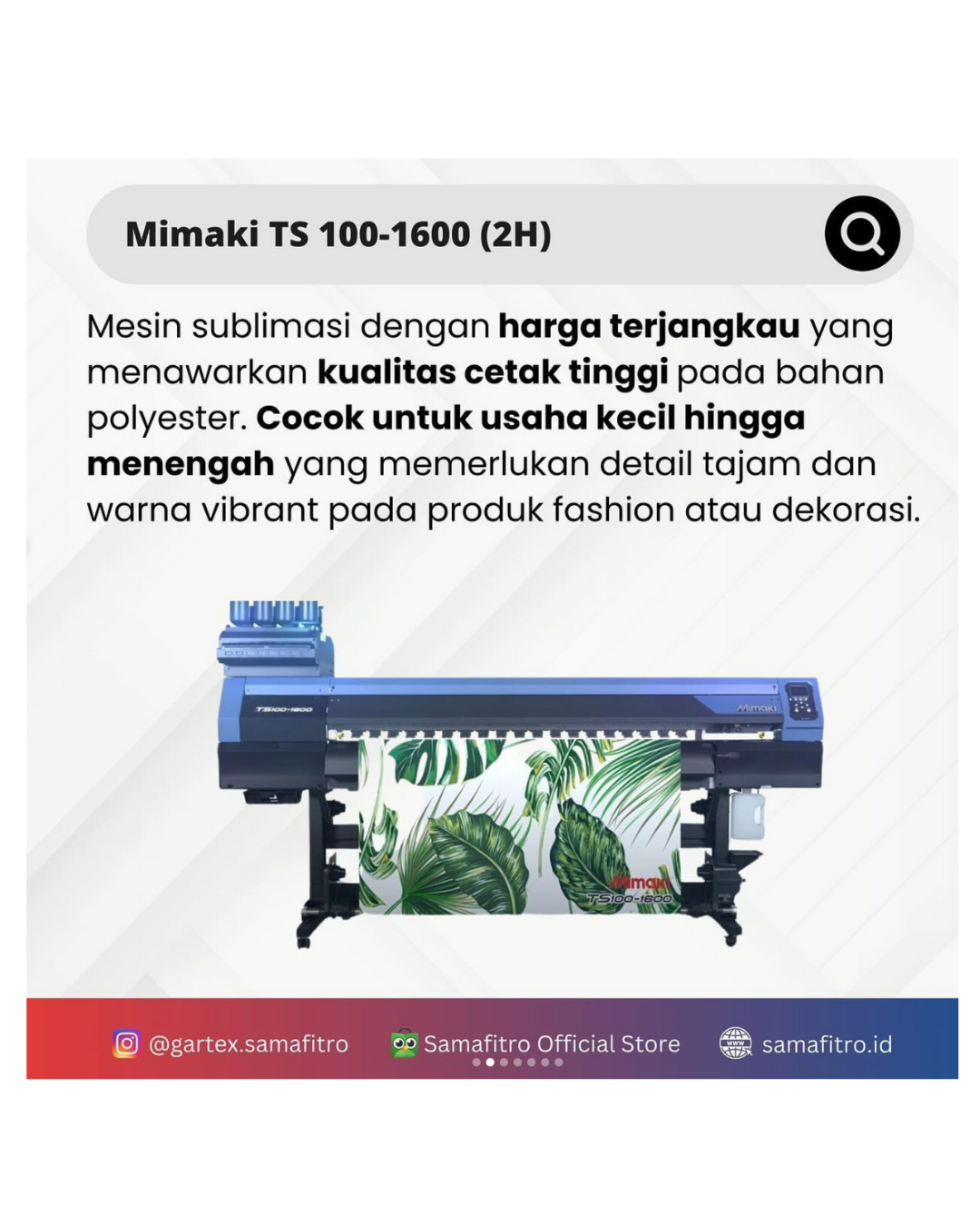 MIMAKI TS 100 - 1600 (2HEAD)