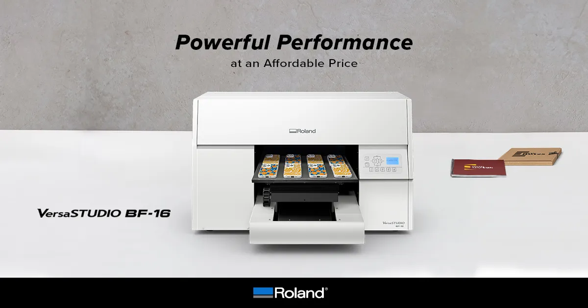 Roland VersaSTUDIO NEWBF-16 Desktop UV Flatbed Printer